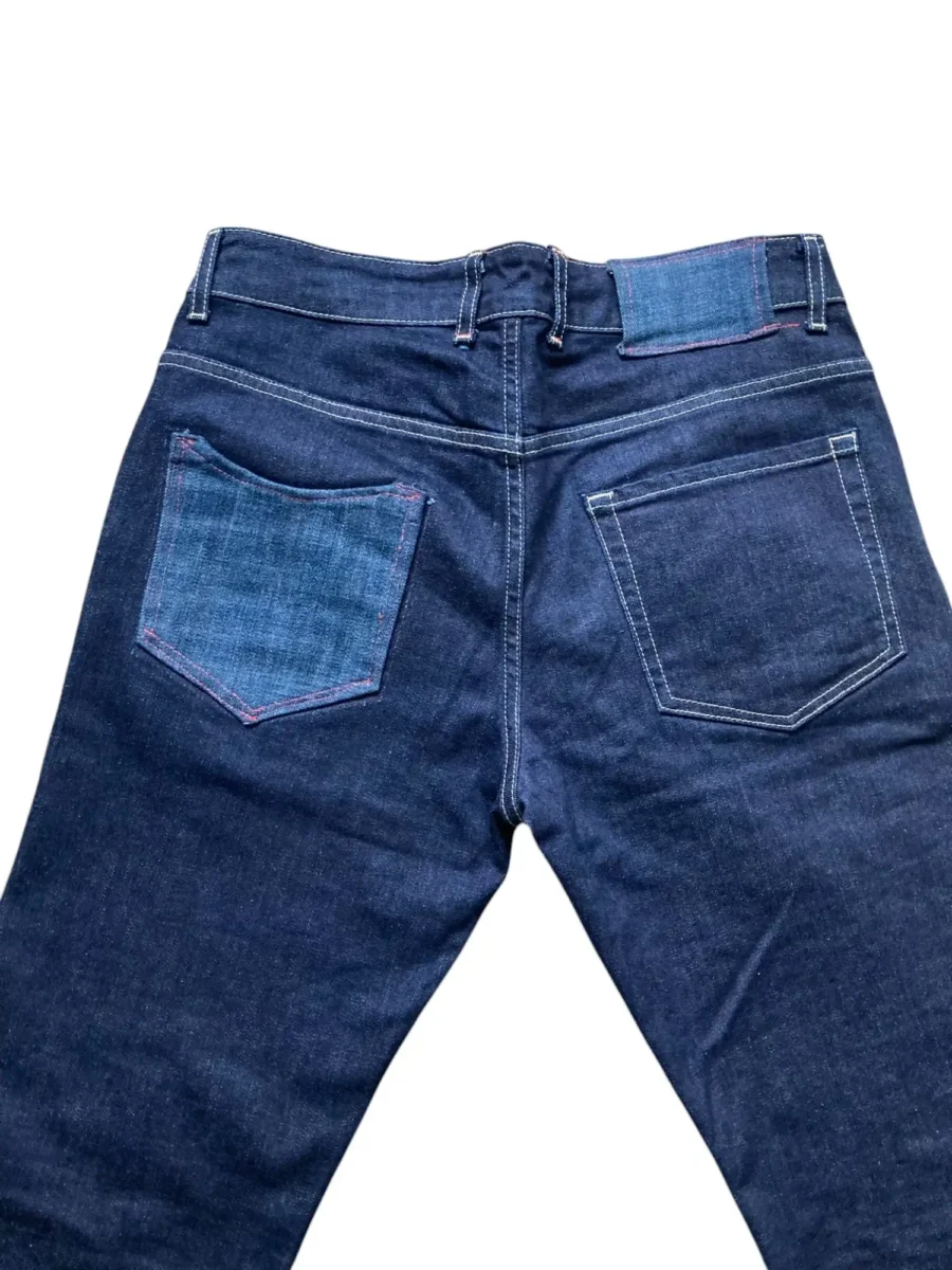 [XL] Customowe Jeansy z Kontrastowymi Wstawkami - obrazek 4