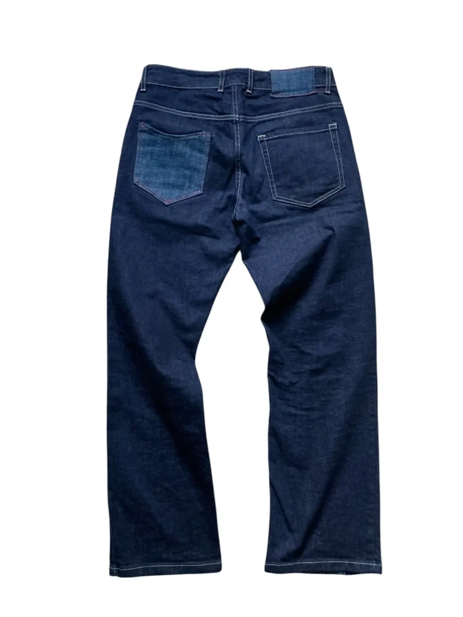[XL] Customowe Jeansy z Kontrastowymi Wstawkami - obrazek 3